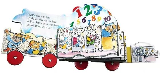 Paper Hardcover English Pop Up 3D Story Books Coloring For Kids Education