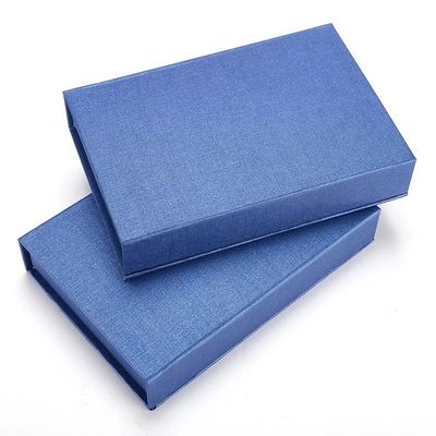 Blue 2mm Paperboard Gift Boxes , Handmade Paper Boxes Rectangular Multipurpose