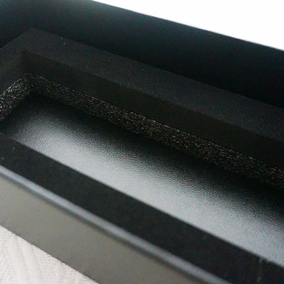 Black Art Paper Paperboard Gift Boxes With Foil Hot Stamping Logo For Gift Packaging