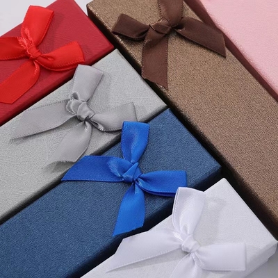 Jewelry Art Paper Paperboard Gift Boxes Handmade With Ribbon