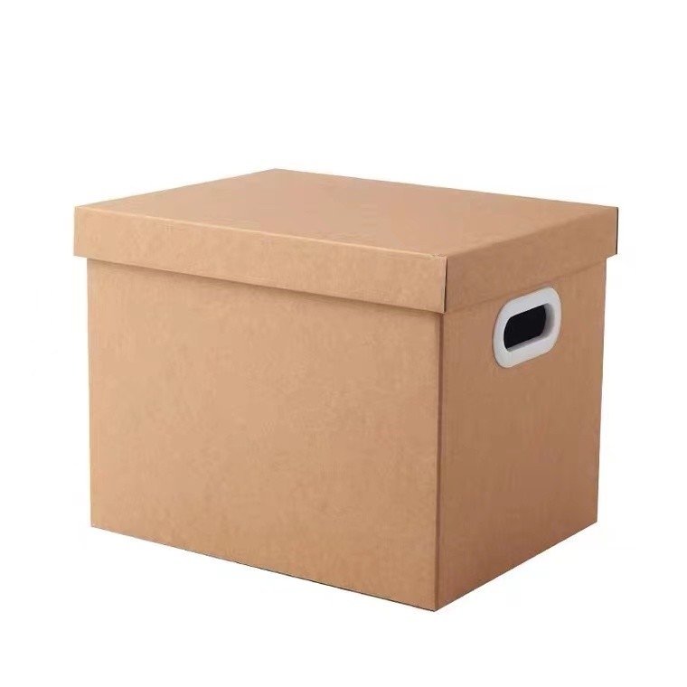 Brown Corrugated 157gsm Art Paper Carton Box Large Space UV Coating